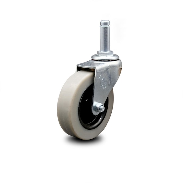 3 Inch Thermoplastic Rubber Wheel 1-3/8 Grip Ring Stem Caster